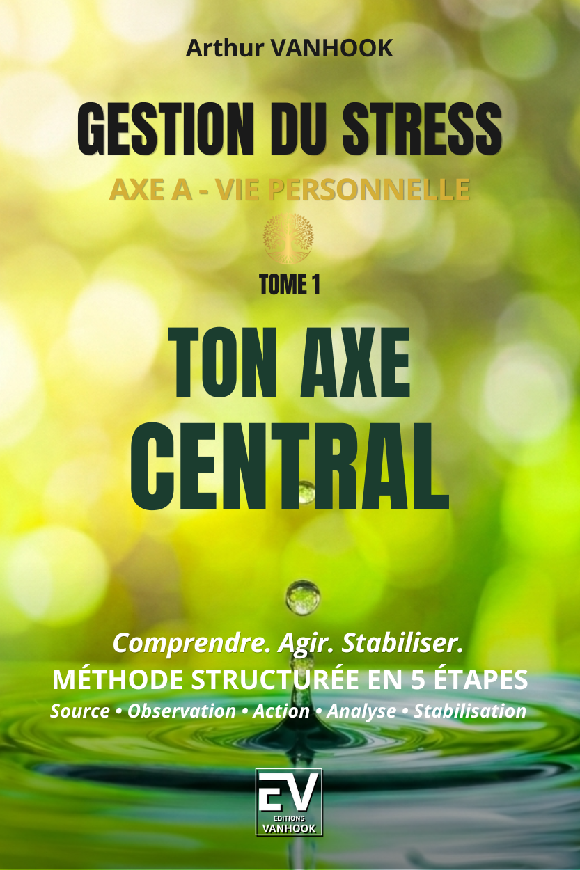 Couverture du livre Gestion du stress Ton axe central EDITIONS VANHOOK